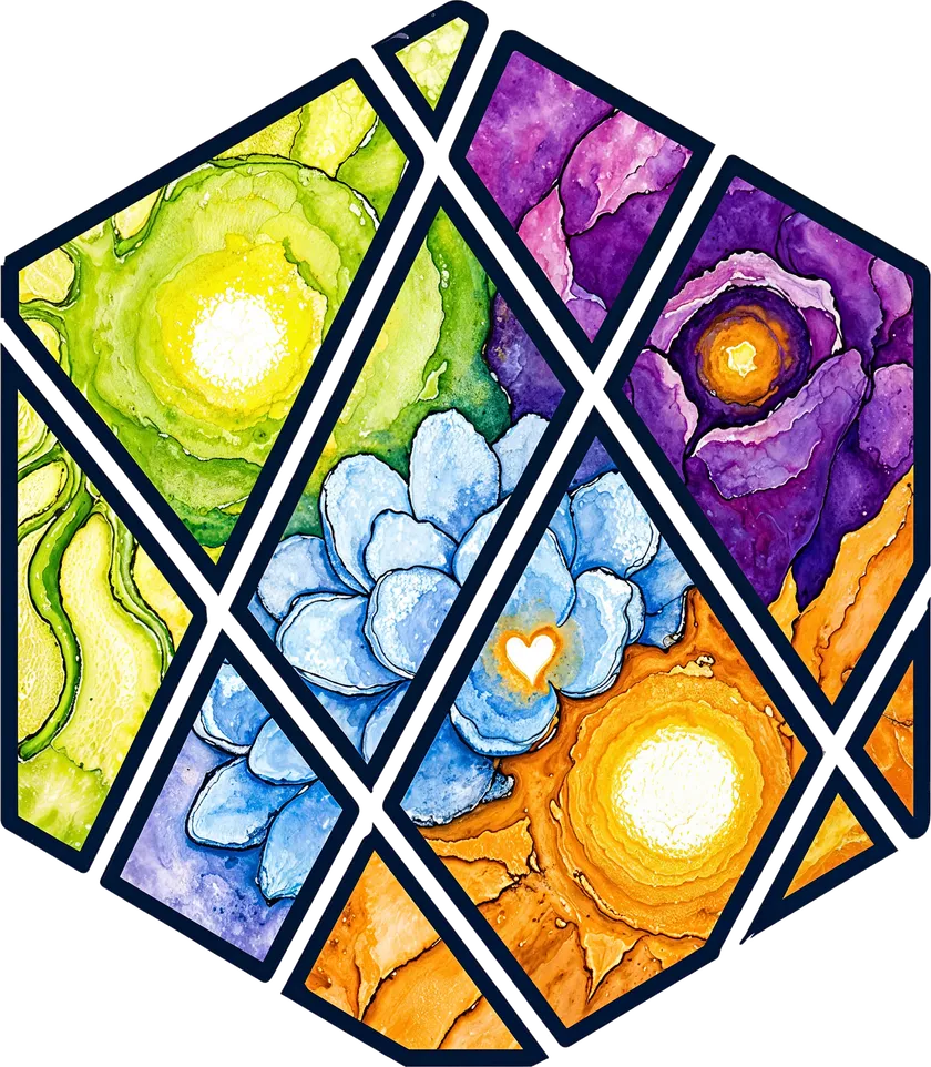 DHCraft Watercolor Hexagon