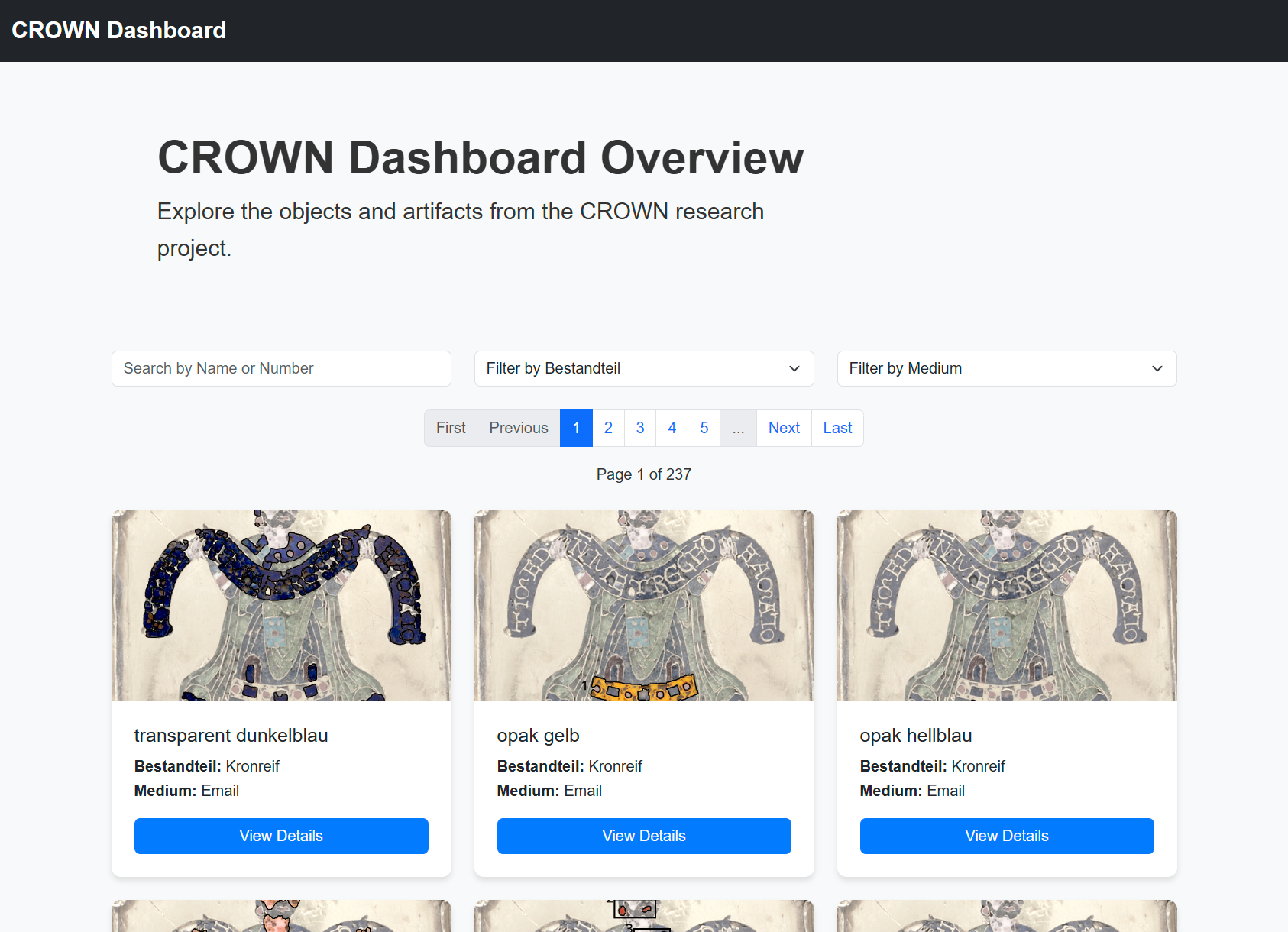 Crown Dashboard